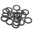 thumbnail image 1 of 20Pack External Tooth Lock Washer M18 Carbon Steel Serrated Locking Washer Black, 1 of 6