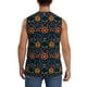 thumbnail image 4 of Fotbe Mexican Flower Men's Camiseta sin Mangas Estampada para Hombres, Playera Casual para Gimnasio, Entrenamiento, Playa-Large, 4 of 7
