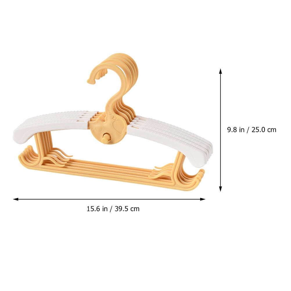 OUNONA  20 Pcs Newborn Infant Telescopic Hanger Firm Support Non-skid Material Child