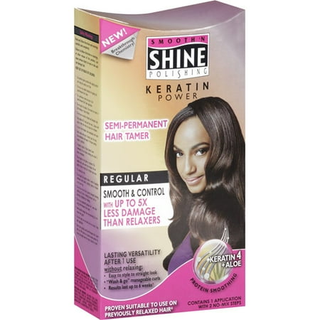 Smooth 'N Shine Keratin Power Regular Semi-Permanent Hair Tamer