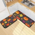 thumbnail image 7 of Halloween Pumpkin Autumn Leaf Kitchen Rug Mats 2PCS Non Slip 47" x 20" + 28" x 20" Kitchen Carpet Floor Mat Hallway Rugs Anti Fatigue Doormat Home Decor, 7 of 7