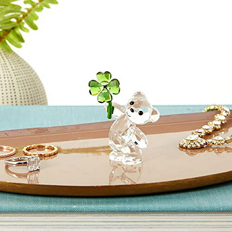 SWAROVSKI Kris Bear Lucky Charm Figurine, One Size, Green