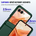 thumbnail image 6 of Vizvera for Motorola Razr 2024/2025/2026 Phone Case,With Hinge Protection,Screen Protector,Slim Full-Body Rugged Anti-Scratch Shockproof Case-Green, 6 of 9
