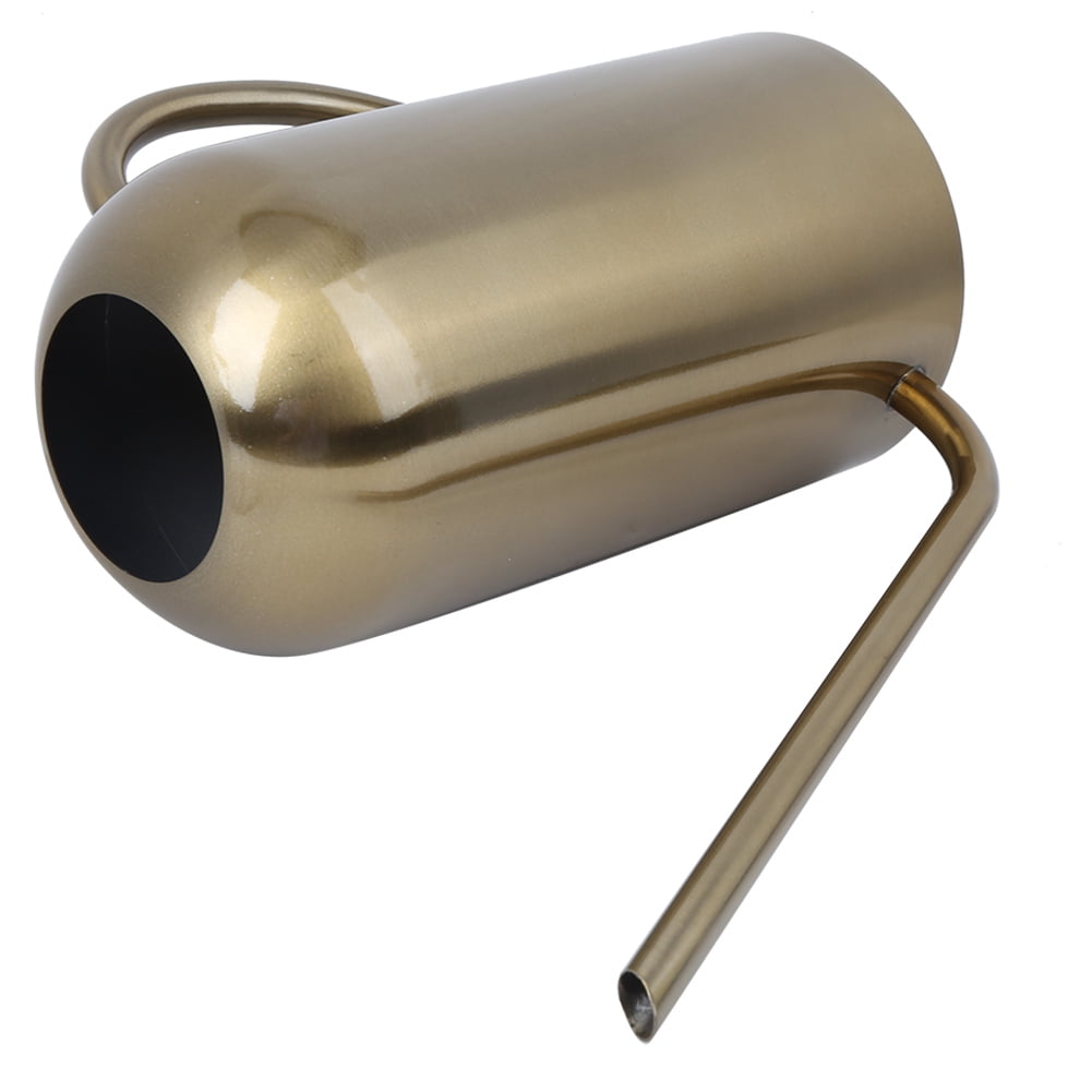 Suodoka 1.5L Gold Stainless Steel Watering Can with Long Spout (1.5 Liters / 50.7 oz) Elegant Garden Watering Pot for Indoor Outdoor Plants Home Irrigation Tool