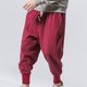 thumbnail image 4 of Pantalones largos para hombre, moda de verano, lisos, informales, con cintura elástica y bolsillos, 4 of 4