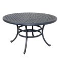 thumbnail image 3 of iPatio Outdoor All-Weather and Durable 52" Cast Aluminum Round Dining Table with Umbrella Hole for Patio, Garden, and Terrace (Dessert Night), 3 of 5