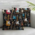 thumbnail image 3 of Orinice Guitars Theme Graphic Decorative Pillow Cover for Home Couch Living Room Bed Sofa - Printed on Both Sides - Year-Round Use - 1PC Pillowcase 22x22in, 3 of 5