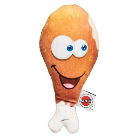UPC: 0077234544280 | Spot Fun Food Dog Toy Chicken Leg 6.5 in Medium – PDS-077234544280