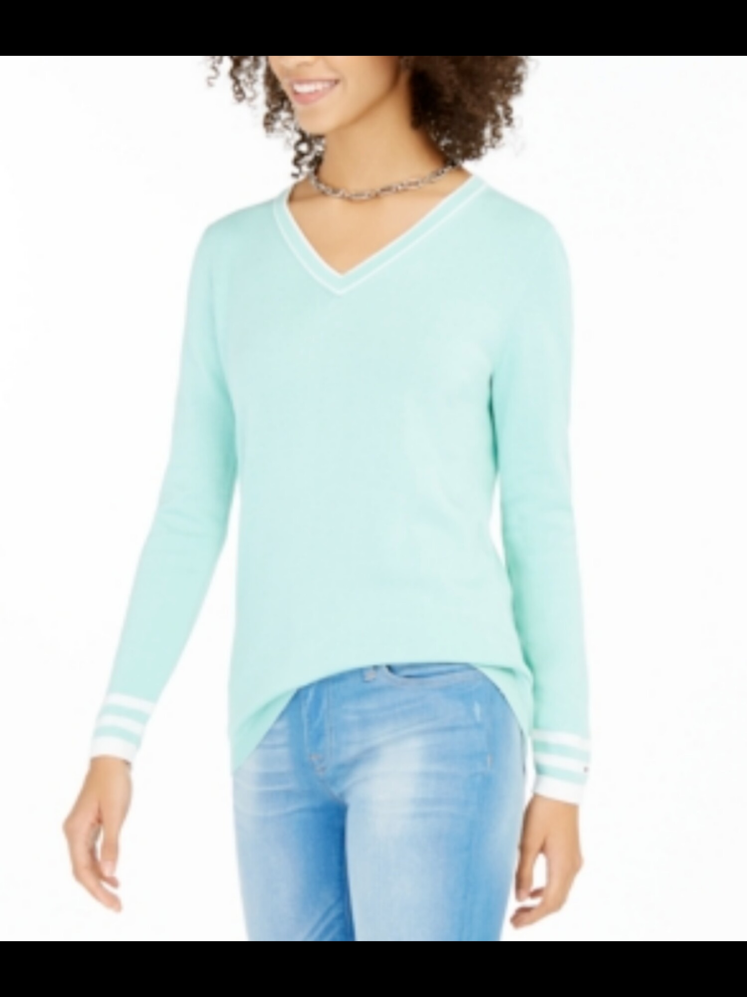 tommy hilfiger v neck sweater women's