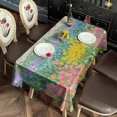 thumbnail image 2 of Pioneer Flower Floral Print Pattern Rectangle Tablecloth 60"x102",Waterproof Polyester Rectangle Table Cloth, Wipeable Spillproof Polyester Tablecloth for Dining, Camping, Indoor and Outdoor, 2 of 6