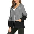 thumbnail image 2 of Avoogue Raincoat Women Lightweight Waterproof Rain Jackets Packable Outdoor Hooded Windbreaker, 2 of 9