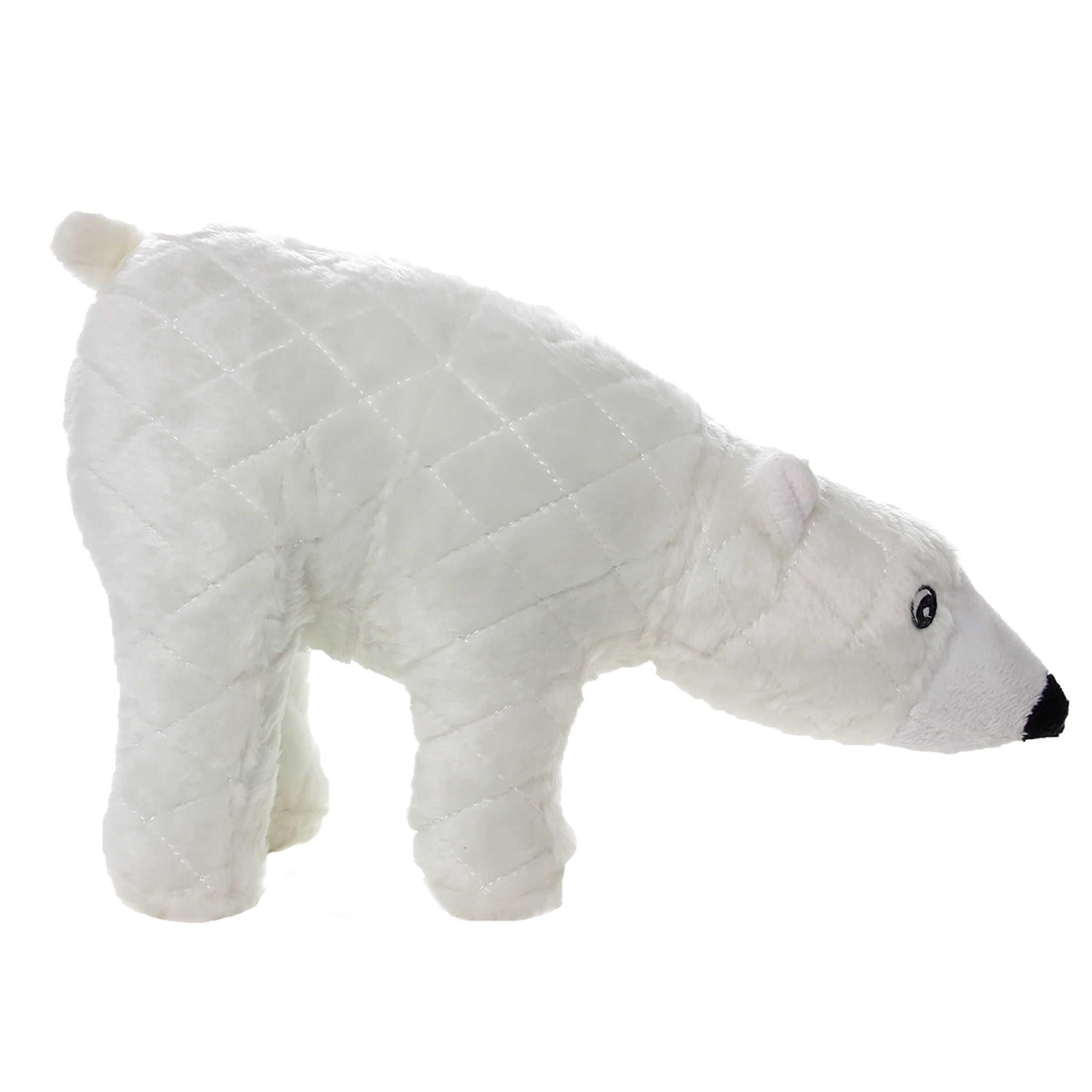 Mighty Arctic Polar Bear Durable Squeaky Plush Dog Toy