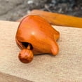 thumbnail image 3 of Rosewood Wooden Fish Gong Handheld Percussion Instrument Buddhist Prayer Tool Portable Desk Decor Spiritual Carving Ornament, 3 of 5
