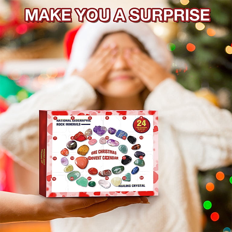 Rock Mineral Christmas Advent Calendar 2023, Crystal Advent Calendar,  Christmas Countdown Calendar, Geographic Rocks and Minerals, Ore  Collections Gift for Kids Christmas Birthday - Walmart.com