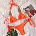 thumbnail image 6 of XIYON Bikini Sets For Women New Bikini Solid Color Split Swimsuit Handwoven Women's Swimsuit 2026 Summer Beach Wear, 6 of 8