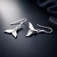 thumbnail image 4 of AeraVida Ocean Animals and Nature Whale Tail or Fairtytale Mermaid | Sterling Silver Fish Hook Dangle Earrings | Jewelry Gifts for Female, 4 of 7