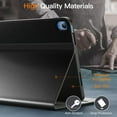 thumbnail image 3 of JETech Case for iPad (A16) 11th/10th Generation (2025/2022), PU Leather Business Folio Protective Tablet Cover with Pencil Holder & Pocket, Multi-Angle Viewing (Black), 3 of 6