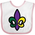 thumbnail image 3 of Inktastic Fleur De Lis Mardi Gras Holiday Boys or Girls Baby Bib, 3 of 4