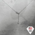 thumbnail image 6 of Cate & Chloe Sonya 18k White Gold Plated Lariat Y-Necklace with Swarovski Crystals Gift for Women, 6 of 9