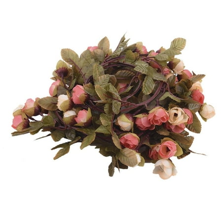 Rattan Craft Articles Artificial Flowers 3 Pack 7.2 Feet Rattan Strip Fake Hanging Flower Room Decoration DIY Craft Fake Flowers ()