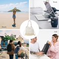 thumbnail image 7 of Kukuzhu Straw Bucket Bag for Women, Summer Straw Beach Bag Woven Bucket Bag Drawstring Purses Hobo Handbag for Vacation, 7 of 7