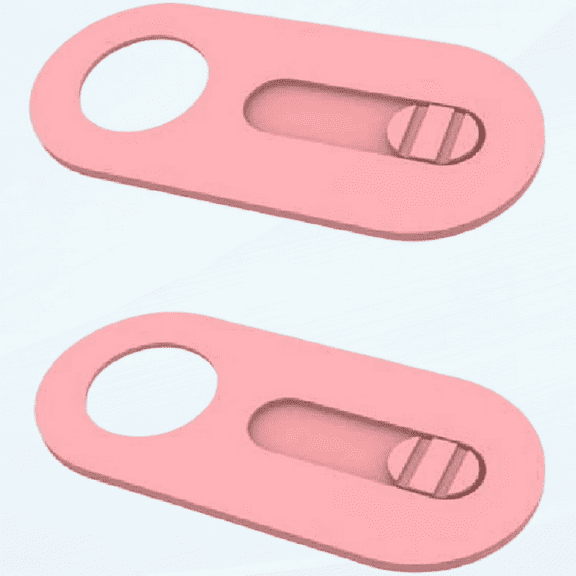 Slide Webcam Cover 0.027inch Web Camera Cover for Computer, Dell HP Laptop, iMac, MacBook Pro, Smartphone, Slider Camera Blocker Protect Privacy and Securtiy(Pink-2Pack)