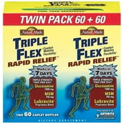 Nature Made Tripleflex Rapid Relief Caplets 120 ct Dietary Supplpement