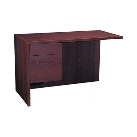 UPC: 0631530062024 | HON 10516LNN 10500 Series “L” Workstation Return  3/4 Height Left Ped  48w x 24d  Mahogany