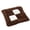 dark brown, variant on Soft Plush Checkered Chair Cushion, Thick Warm Seat Pad for Dining & Office Chairs
