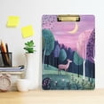 thumbnail image 2 of FORMRS Acrylic Clipboard with Low Profile Clip Standard A4 Letter Size, 12.5" x 9", Green Night Deer, 2 of 8