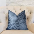 thumbnail image 2 of Plutus Pineapple Crush Blue and Black Luxury Throw Pillow 12"L x20"W, 2 of 3