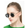 thumbnail image 6 of Hippie Retro Vintage Round Circle Sunglasses for Women Men Silver Blue, 6 of 8