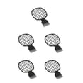 thumbnail image 1 of Vogacara Profesional portátil peine corto grueso rizador sucio trenza cepillo herramienta de peluquería regalo para mujeres Unisex Negro 5piezas, 1 of 6