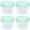 Z00 Green(200ml)-4Pcs, variant on Food Grade Plastic Bucket with Screw Lid and Carry Handle, Reusable Sealed Storage Container, Multipurpose Pail for Kitchen Storage, Car Washing, Garden Work and Outdoor Household Multi