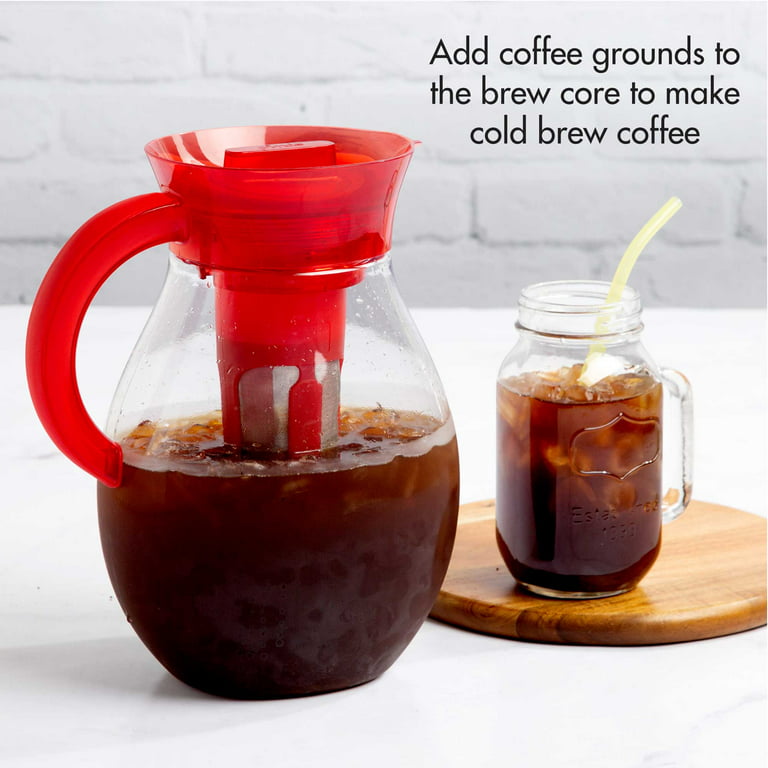  Cold Brew Coffee Maker, 1 Gallon Iced Coffee Maker, Cold Brew  Mason Jar with Stainless Steel Filter, Large Iced Tea Maker With Thick  Shatter Resistant Glass, Your Own Cold Brew Kit 