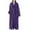 004 Purple, variant on Women's Winter Thickened Zipper Flannel Nightgown Robes Warm Plush Winter Robe Zip up Long Fleece Bath Robes With Pockets