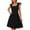 Black, variant on PRETTYGARDEN Womens Trendy Mini Summer Dresses Sleeveless Tulle Ruffle Square Neck Tiered Smocked Beach Vacation Dress