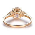 thumbnail image 4 of solitaire jewels 1.75CT Muse Setting Oval Moissanite Engagement Ring For Women, 10K Rose Gold, 4 of 6
