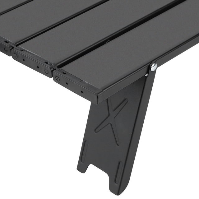 Mini Portable Aluminium Alloy Folding Table Outdoor Camping BBQ Picnic Table Black