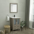 thumbnail image 3 of Vanity Art 24" Single Sink Freestanding Bathroom Vanity Set with Ceramic Top and Mirror, 3 of 8
