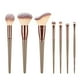 thumbnail image 1 of Set de brochas de maquillaje: 7 brochas suaves para base en polvo suelto, sombra de ojos y corrector. Brocha para cejas. Set portátil de herramientas., 1 of 1