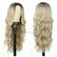 thumbnail image 3 of Long Wavy Wigs for Women Synthetic Hair Wigs Lace Front Wigs Middle Part Hair Replacement Wigs Heat Resistant Fiber for Daily Use A2, 3 of 7