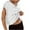 White, variant on Summer Tops Sevevn Womens Open Back Workout Backless Short Sleeve Athletic Shirt Running Crop Gym Yoga Tee