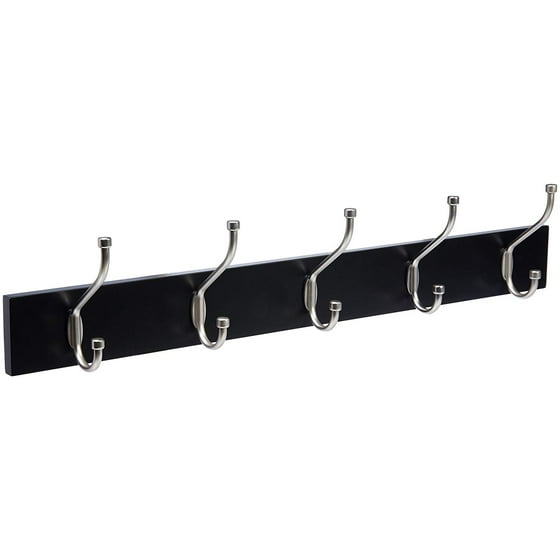 Wall Mounted Coat Rack Black