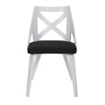 thumbnail image 4 of LumiSource White Textured Wood, Charcoal Fabric Charlotte Chair - Set of 2, 4 of 8