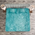 thumbnail image 4 of Ambesonne Blue Quilted Bedspread Set 3 Pcs, Countryside Rural, Queen Size, Blue, 4 of 4