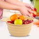 thumbnail image 4 of Cesta De Drenaje Cesta de drenaje plegable de silicona para lavabo de limpieza de frutas y verduras (color albaricoque L) Sywqhk Libre de BPA, 4 of 7