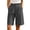 #04 Dark Gray 【Mix & Match: Stock Up on Your Favorite Colors】, variant on Women's Cotton High Waist Pleated Knee Length Wide Leg Shorts, Button Closure Belt Loop Pocket Work Pants, Flattering Summer Bottoms for Office Business | TruHer,Black M