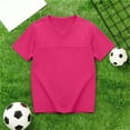 thumbnail image 6 of Tsesme Boys Sports T-Shirt, V-Neck Short Sleeve Tee, Summer Loose Mesh Breathable Workout T-Shirt Daily Wear 14T, 6 of 8