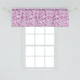 thumbnail image 2 of Ambesonne Abstract Window Valance, Curlicue Plum Tones Art, 54" X 18", Purple Magenta, 2 of 3